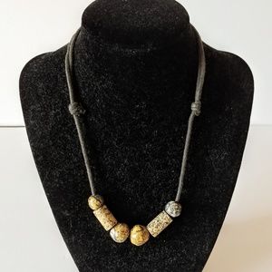 Stone Bead Necklace from Mexico Adjustable Length